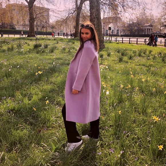 J. Crew Lavender Boiled Wool Coat - Picture 5 of 5